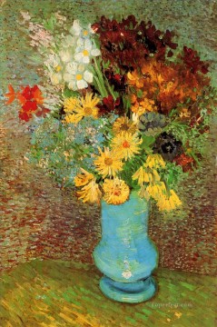 Jarrón con Margaritas y Anémonas Vincent van Gogh Pinturas al óleo
